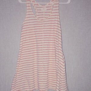 Lou & Grey Red Cream Sleeveless Backless Tank Top